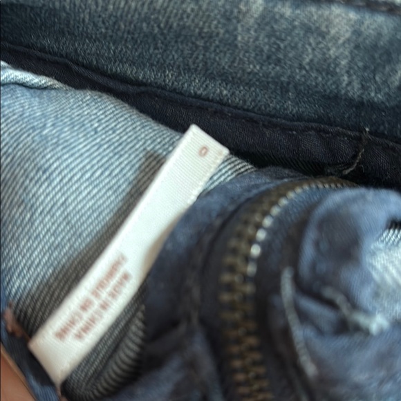 Free People Blue Mini Pencil Skirt Casual - Picture 4 of 4